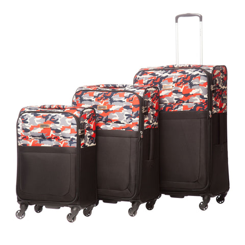 Ella Icon - Troler Army Red Textil - 77x46x29 cm - 1122 - Ella Icon