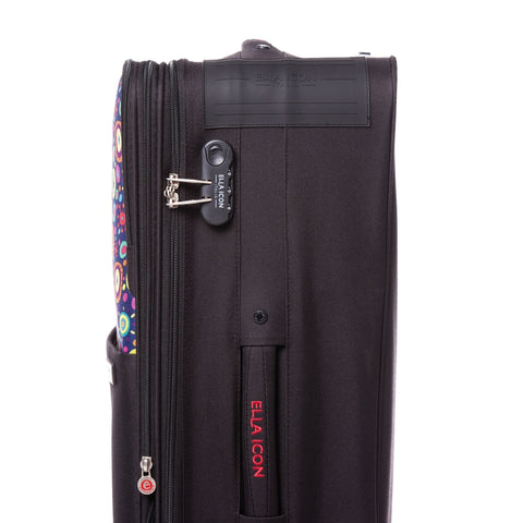 ELLA ICON TROLER NEO NEGRU CU PRINT 74x45X26 cm 1177 - Ella Icon