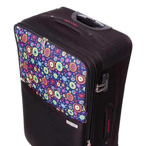 ELLA ICON TROLER NEO NEGRU CU PRINT 74x45X26 cm 1177 - Ella Icon