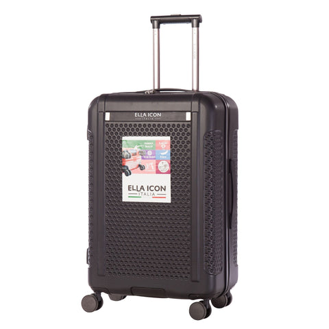 ELLA ICON TROLER OPTIC NEGRU 70x46x27 cm - 1290 - Ella Icon
