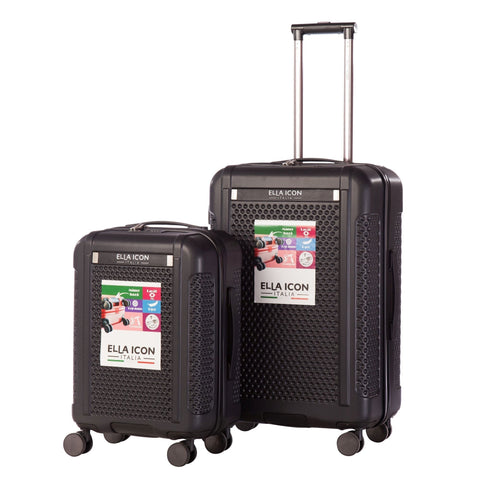 ELLA ICON TROLER OPTIC NEGRU 70x46x27 cm - 1290 - Ella Icon