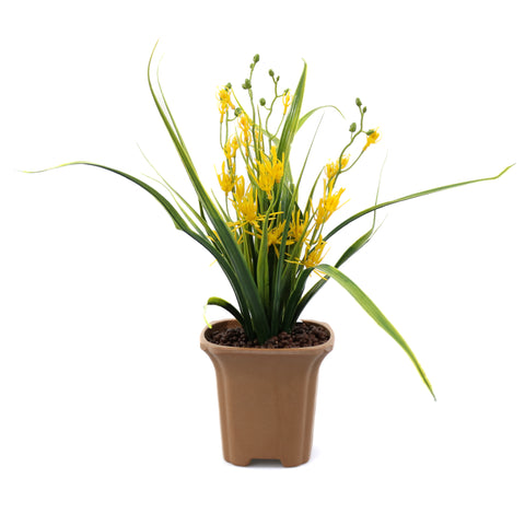 Aranjament Cu Flori Artificiale, Spring, Galben, 42cm