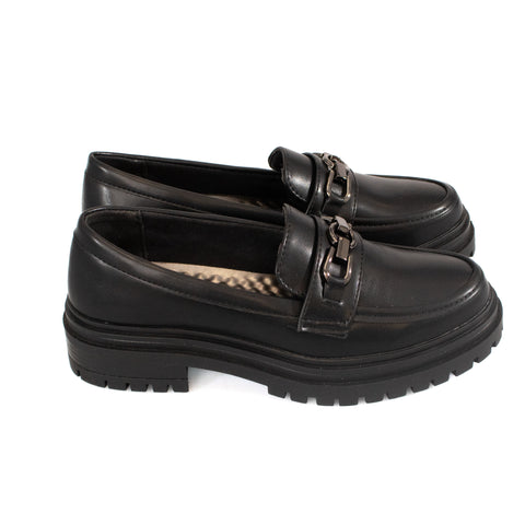 Pantofi de dama, Unic, Brenda, piele ecologica, negru