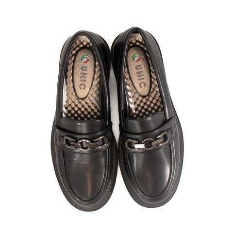 Pantofi de dama, Unic, Brenda, piele ecologica, negru