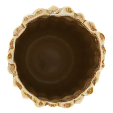 Vaza Algae, Ceramica, Crem, 22cm