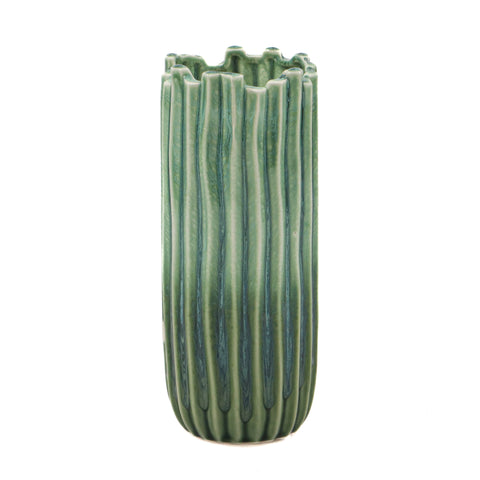 Vaza Algae, Ceramica, Verde, 22cm