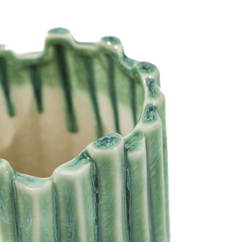 Vaza Algae, Ceramica, Verde, 22cm