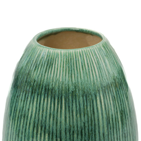 Vaza Owl, Ceramica, Turcoaz, 24cm