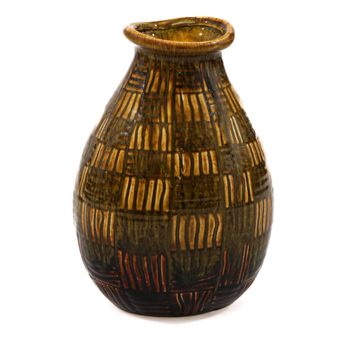 Vaza Sty, Ceramica, Maro, 19cm