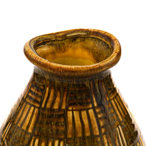 Vaza Sty, Ceramica, Maro, 19cm