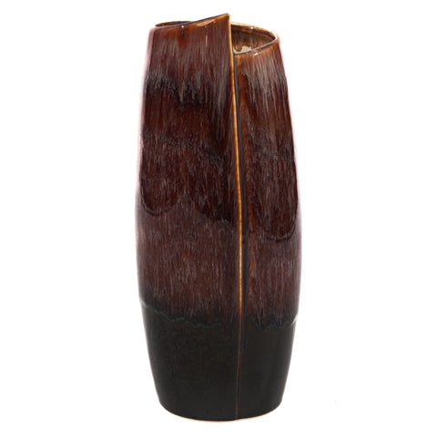 Vaza Hull, Ceramica, Maro, 28cm
