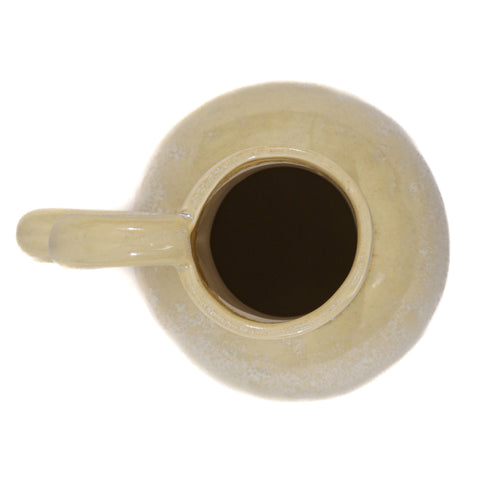 Vaza Pot, Ceramica, Crem, 22cm