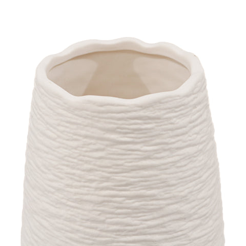 Vaza Sab, Ceramica, Alb, 23cm