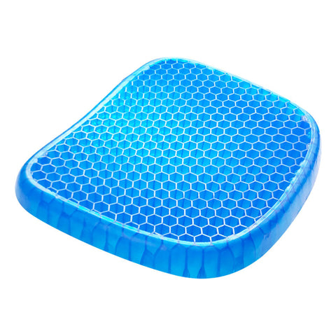 Perna flexibila ortopedica cu gel pentru cu husa anti-derapanta, albastru, 38x30x3cm