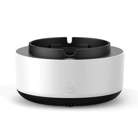 Scrumieră electrică 2 în 1 cu purificare a aerului albă 13.5 cm alb