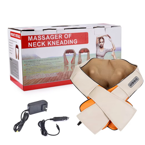 Aparat pentru masaj cervical cu incalzire, bej