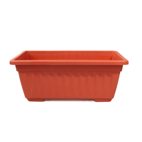 JARDINIERA PLASTIC 30CM TERACOTA