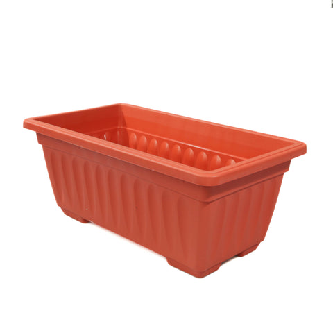 JARDINIERA PLASTIC 30CM TERACOTA
