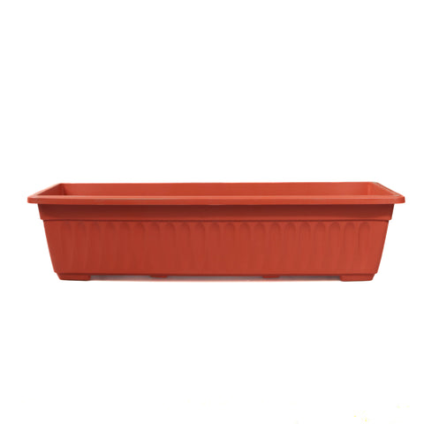 JARDINIERA PLASTIC 59.5 CM TERACOTA