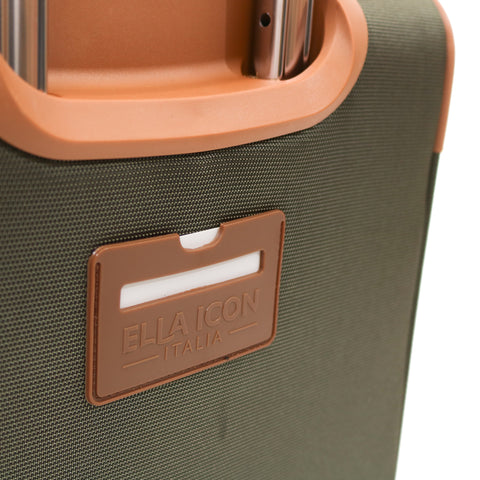 Ella Icon - Troler Atena Verde Textil - 55X36X22 Cm