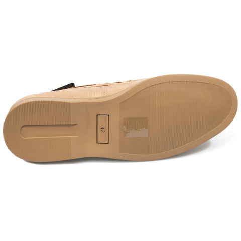 Mocasini barbatesti, Unic, Zefir, piele ecologica, bej