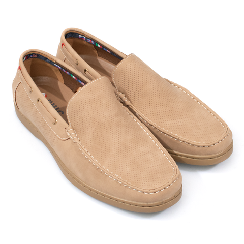 Mocasini barbatesti, Unic, Zefir, piele ecologica, bej