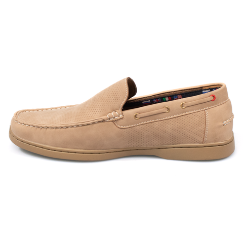 Mocasini barbatesti, Unic, Zefir, piele ecologica, bej
