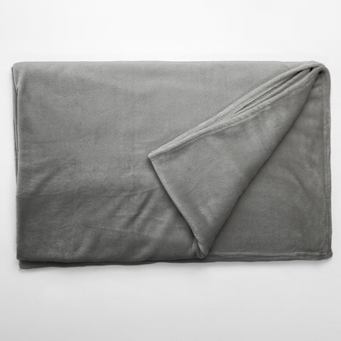 Patura Ella Home, calduroasa si moale, Poliester, Gri, 170x130cm