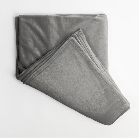 Patura Ella Home, calduroasa si moale, Poliester, Gri, 170x130cm