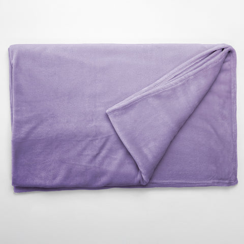 Patura Ella Home, calduroasa si moale, Poliester, Mov, 170x130cm