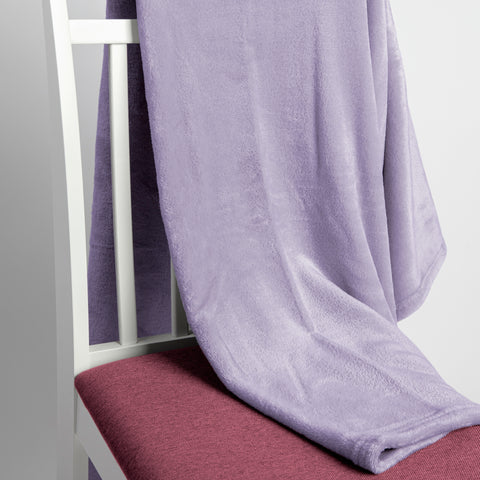 Patura Ella Home, calduroasa si moale, Poliester, Mov, 170x130cm