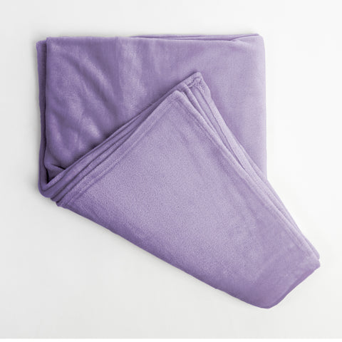Patura Ella Home, calduroasa si moale, Poliester, Mov, 170x130cm