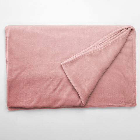 Patura Ella Home, calduroasa si moale, Poliester, Roz, 170x130cm