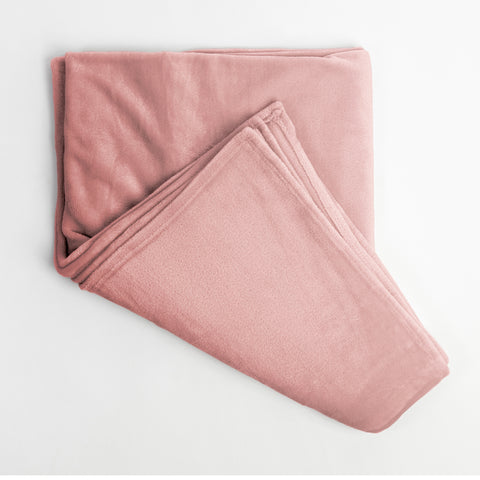 Patura Ella Home, calduroasa si moale, Poliester, Roz, 170x130cm