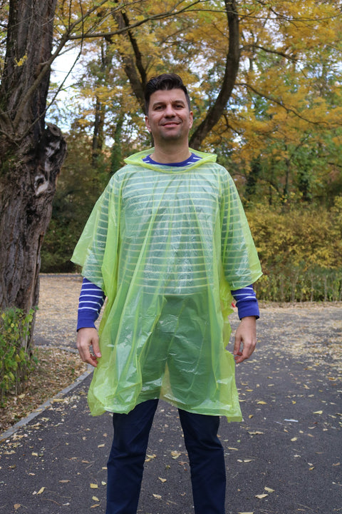 Pelerina de Ploaie - Model Poncho - Verde - BSP Guard