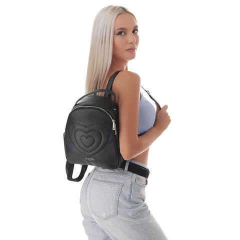 Ella Icon Rucsac De Dama Heart Negru 24*27*11 Cm