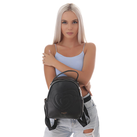 Ella Icon Rucsac De Dama Heart Negru 24*27*11 Cm