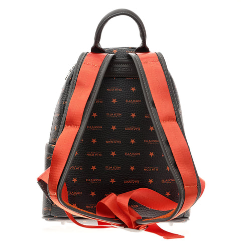 Rucsac Ella Icon de dama, Star, Maro Inchis, 33x27x14cm