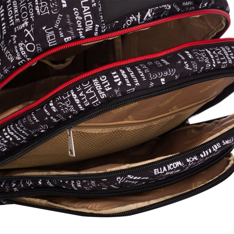 Ella Icon - Rucsac tip Troler Urban - Negru | 50x35x22 cm - Ella Icon