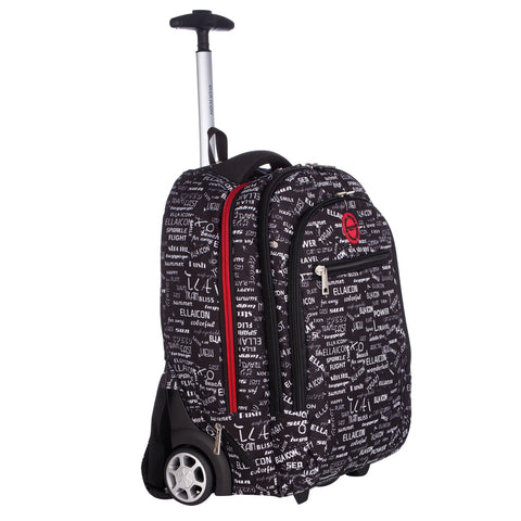 Ella Icon - Rucsac tip Troler Urban - Negru | 50x35x22 cm - Ella Icon