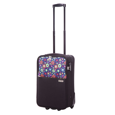 ELLA ICON TROLER NEO NEGRU CU PRINT 54x35x17 cm 1179 - Ella Icon