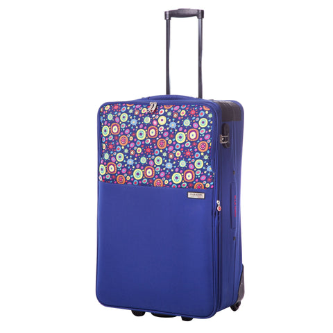 ELLA ICON TROLER NEO ALBASTRU CU PRINT 74x45X26 cm 1246 - Ella Icon