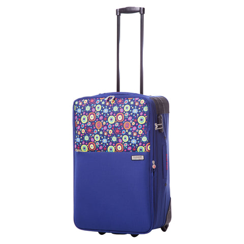 ELLA ICON TROLER NEO ALBASTRU CU PRINT 64x40x23 cm 1247 - Ella Icon