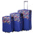 ELLA ICON TROLER NEO ALBASTRU CU PRINT 64x40x23 cm 1247 - Ella Icon