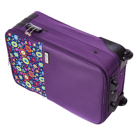 ELLA ICON TROLER NEO MOV CU PRINT 54x35x17 cm 1251 - Ella Icon