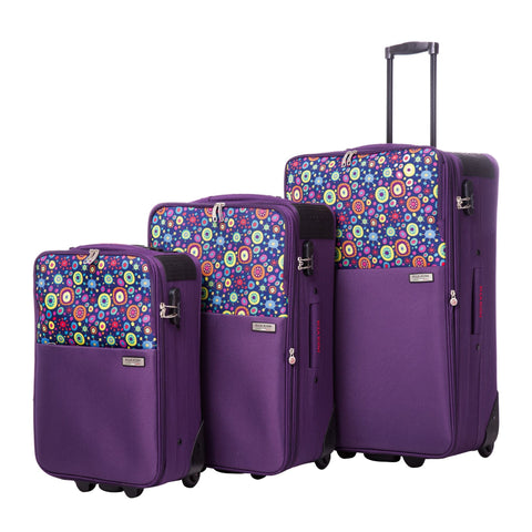 ELLA ICON TROLER NEO MOV CU PRINT 54x35x17 cm 1251 - Ella Icon