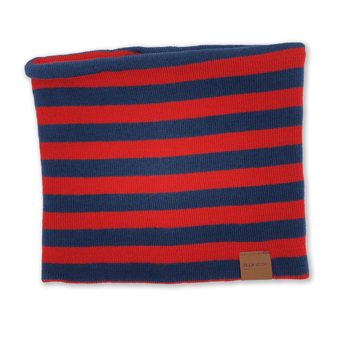 Set Iarna pentru Copii, Ella Icon, Lines, Caciula, Fular, Manusi, Rosu