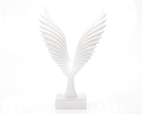 Statueta "Bird" White din rasina