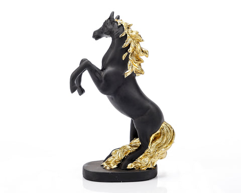 Statueta "Horse" Black din rasina