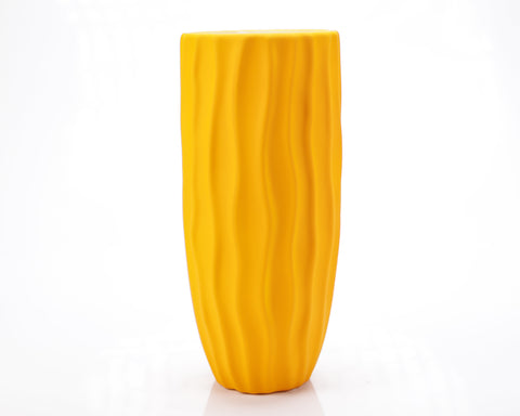Vaza decorativa "Waves" galben